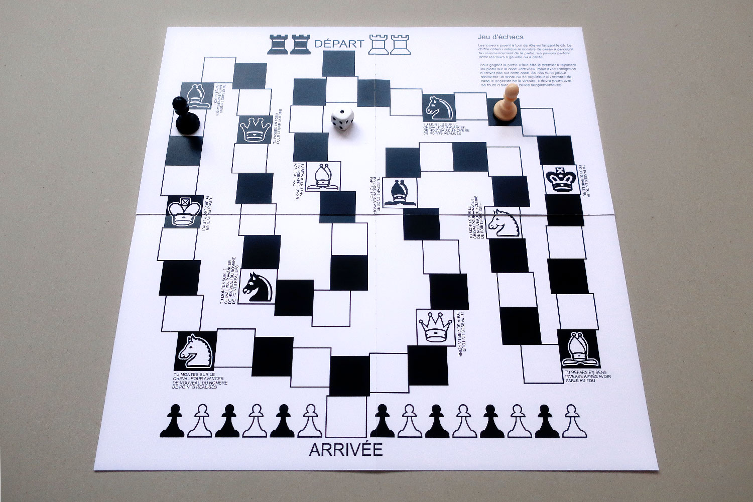 Claude Closky, ‘Chess game,’ 2023, screen print on card, 40 x 40 cm (folded 20 x 20 cm).